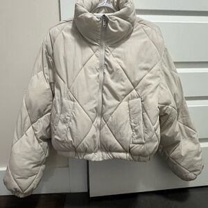 Garage Women's Off-White Puffer Jacket